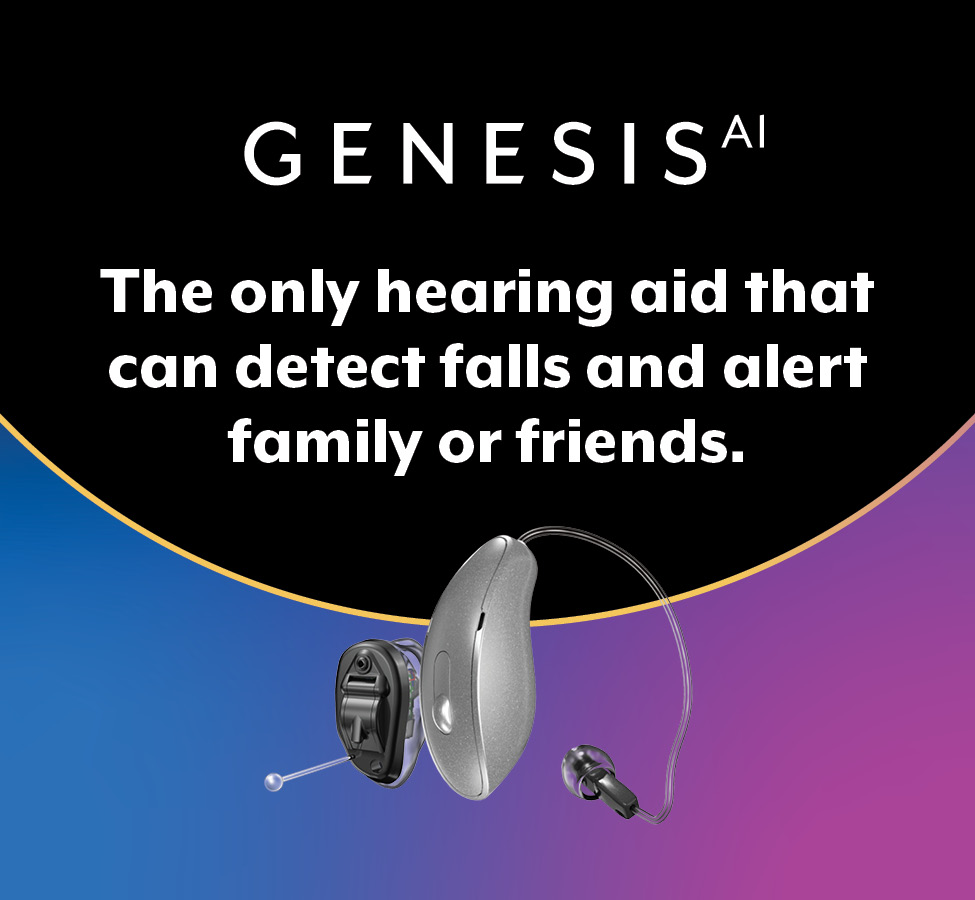 An advert for Genesis hearing aids